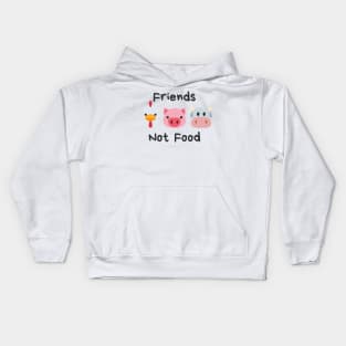 Friends Not Food Kids Hoodie